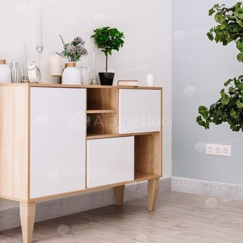 Напольный плинтус RICO Concept 80 HSP 80201 Ясень норд (арт.TП10029636)